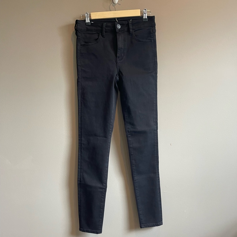 American Eagle Next Level Stretch Black Jeans Size 6 Long